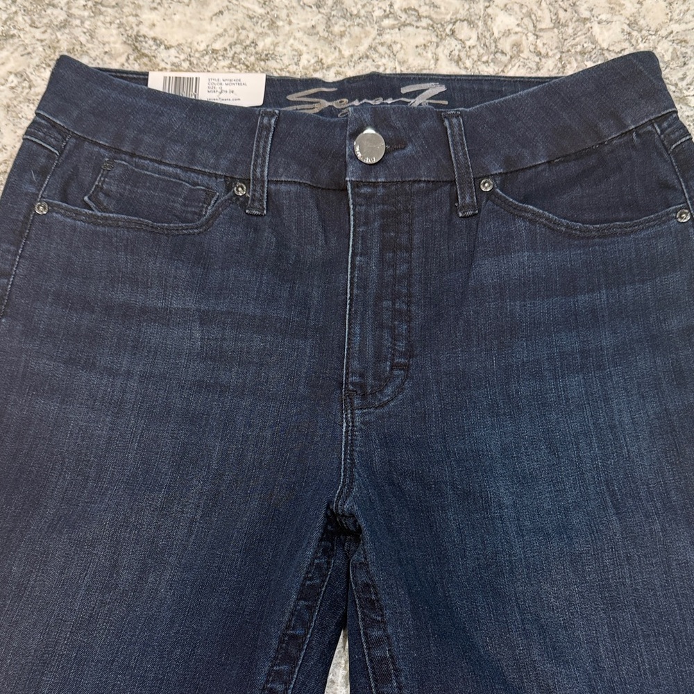 Seven7 Women's Deep Indigo Skinny Jeans